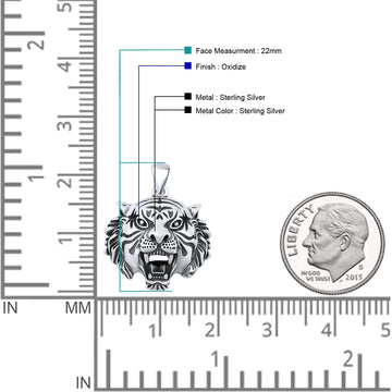 Tiger Head Pendant
